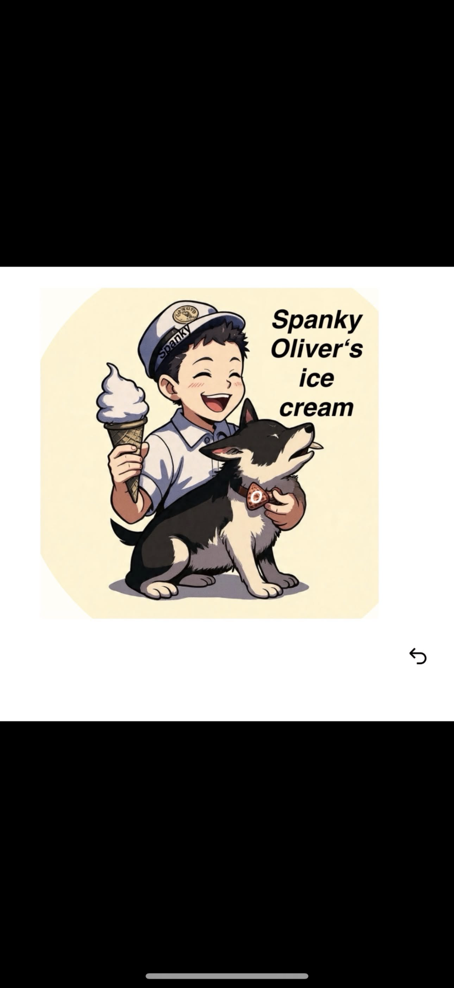 Spanky Oliver's ice cream mascot